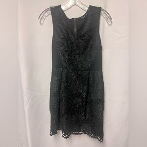 Club Monaco Black Lace Midi Dress